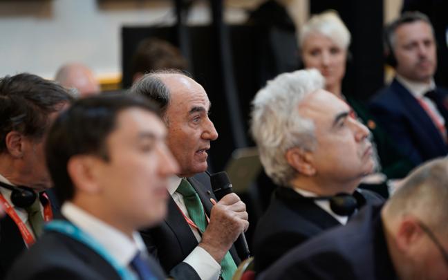El presidente de Iberdrola, Ignacio Galán, durante la Cumbre de la Agencia Internacional de Energía (AIE) sobre el Futuro de la Seguridad Energética celebrada en Londres. IBERDROLA.COM