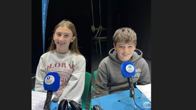 Elaienea Ikastetxeko bi ikasle.