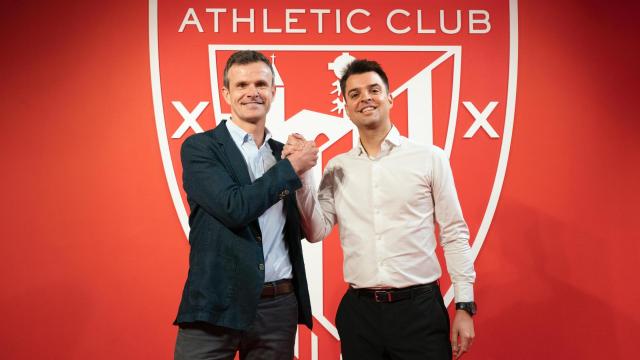 Jon Uriarte y Mikel González (Foto: Athletic Club) Jon Uriarte y Mikel González (Foto: Athletic Club)