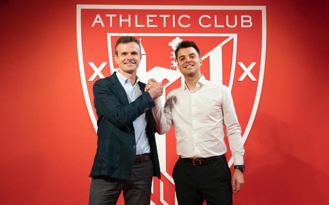 Jon Uriarte y Mikel González (Foto: Athletic Club)