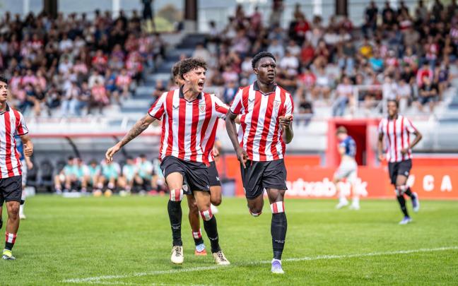 El Athletic celebrando el gol de la victoria / Athletic Club