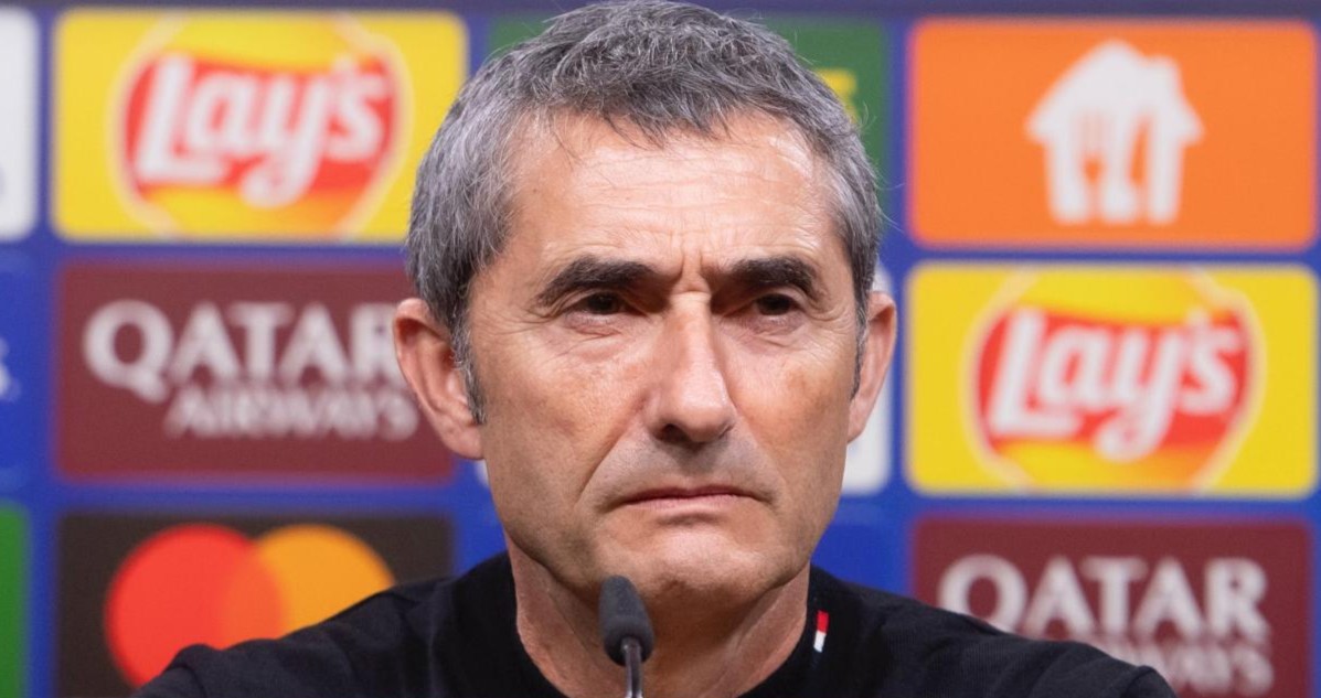 Ernesto Valverde en una rueda de prensa / Athletic Club