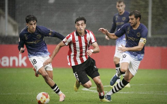 Imagen del partido entre el Bilbao Athletic y Unionistas / Athletic Club