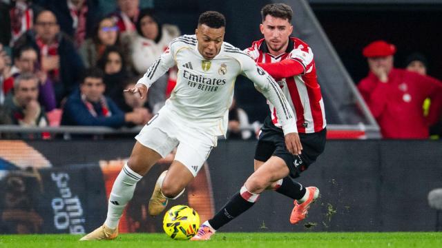 Autor de dos de los tres goles, Kylian Mbappé fue una pesadilla para toda la defensa rojiblanca. / ATHLETIC CLUB