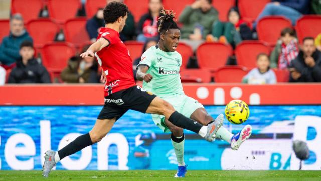 Nico Williams, en acción este pasado sábado en Mallorca, es una de las muchas bajas para Bérgamo. / ATHLETIC CLUB