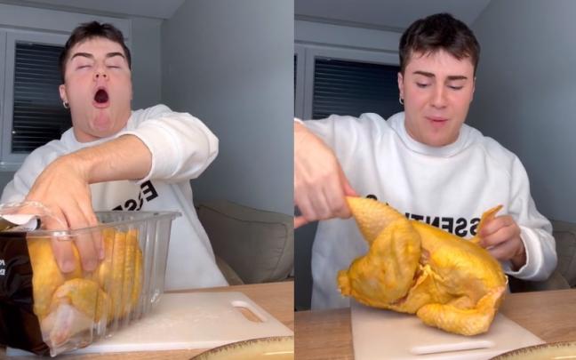 Capturas de pantalla del TikTok viral de Óscar Font Capturas de pantalla del TikTok viral de Óscar Font