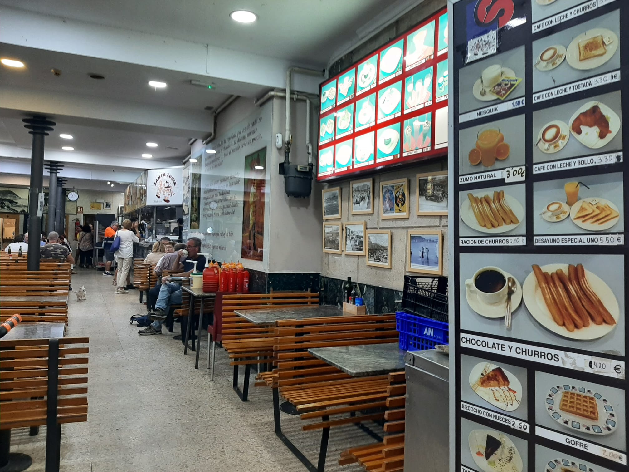 Churrería Santa Lucía, en la Parte Vieja donostiarra