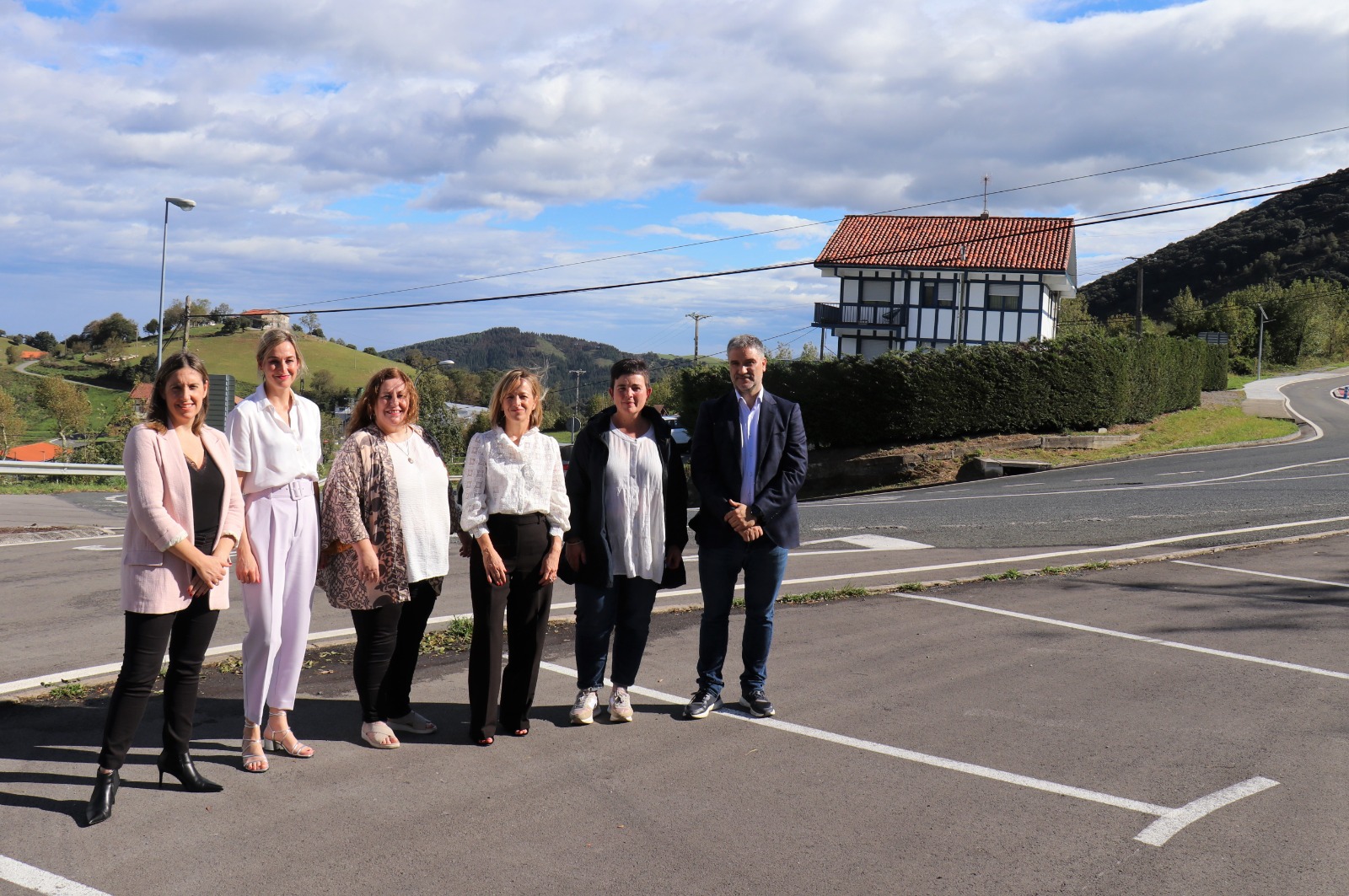 Presentación, esta mañana, de las obras de acceso al parque empresarial Itziar-Deba