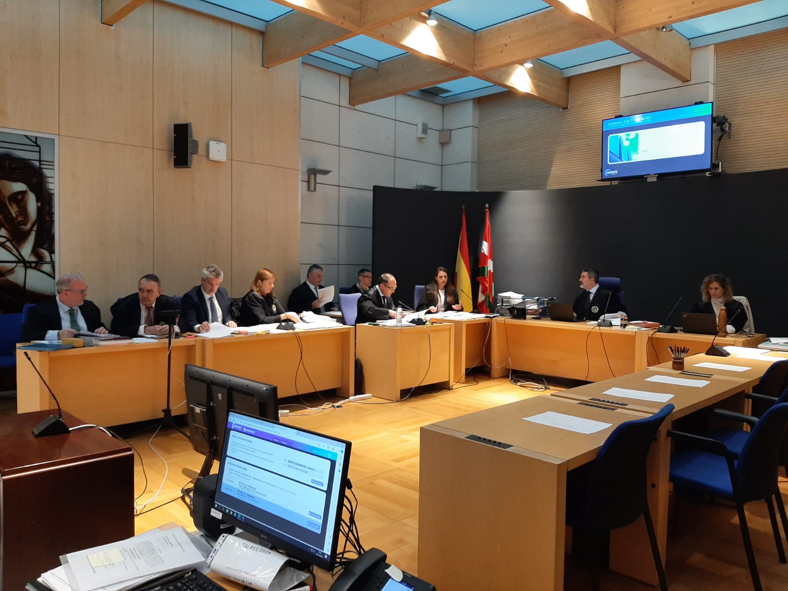 Sesión de esta mañana del juicio por la muerte de Santi Coca