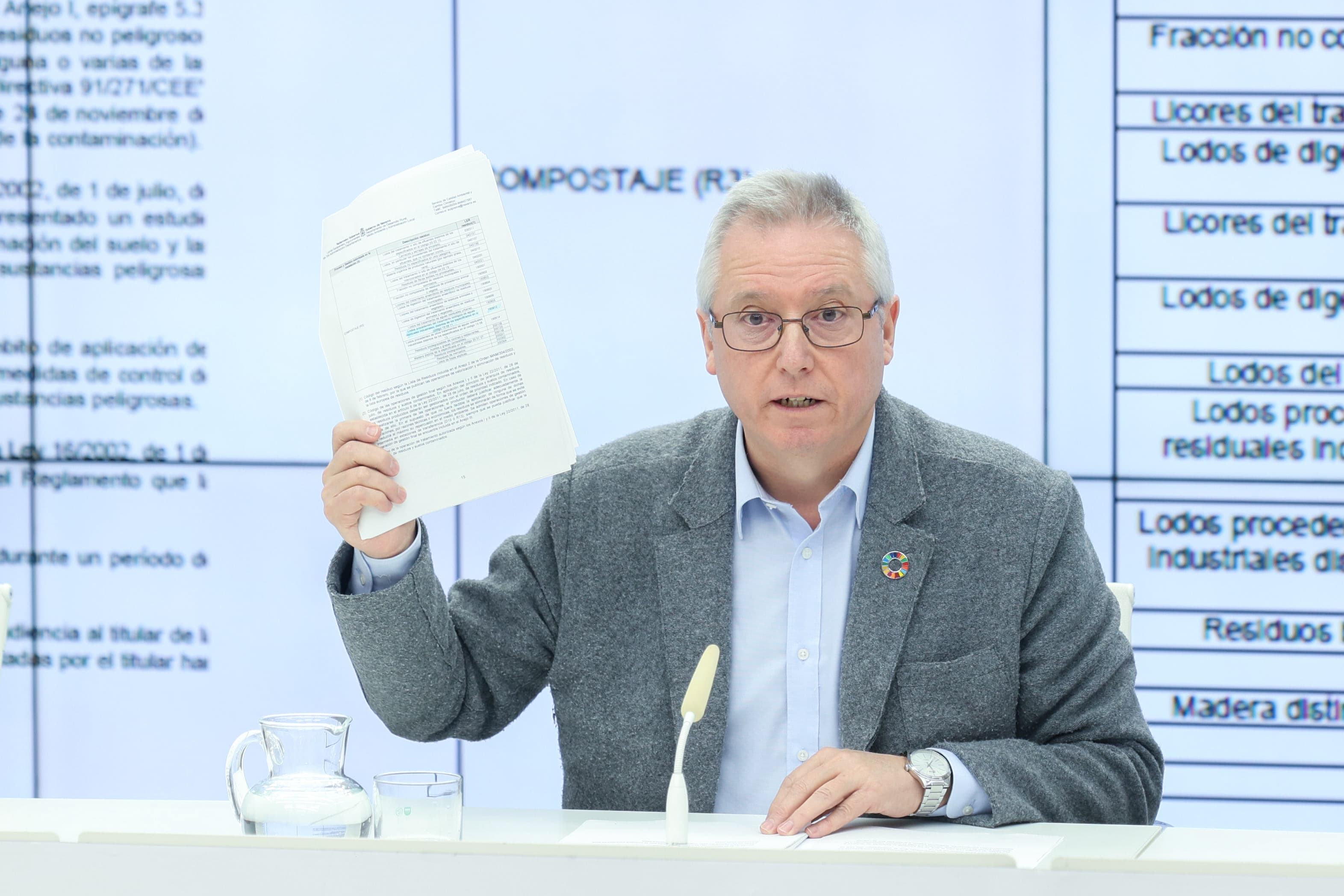 José Ignacio Asensio, durante la comparecencia de esta mañana