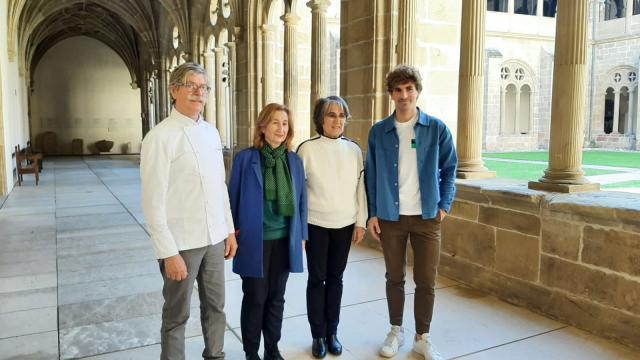 Rafa Gorrotxategi, Arantza Urkia, Susana Soto y Jon Insausti en la presentación de esta mañana