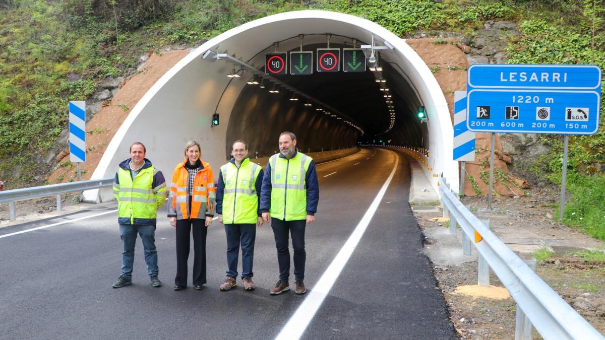 Presentación de la apertura del túnel de Lesarri