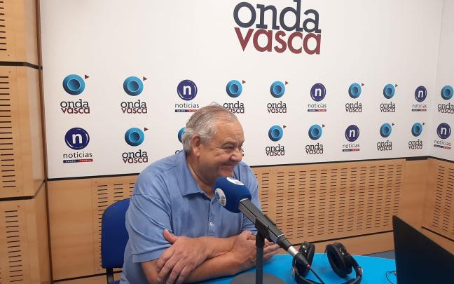 Daniel García, chef del Restaurante Zortziko, en el estudio de Onda Vasca