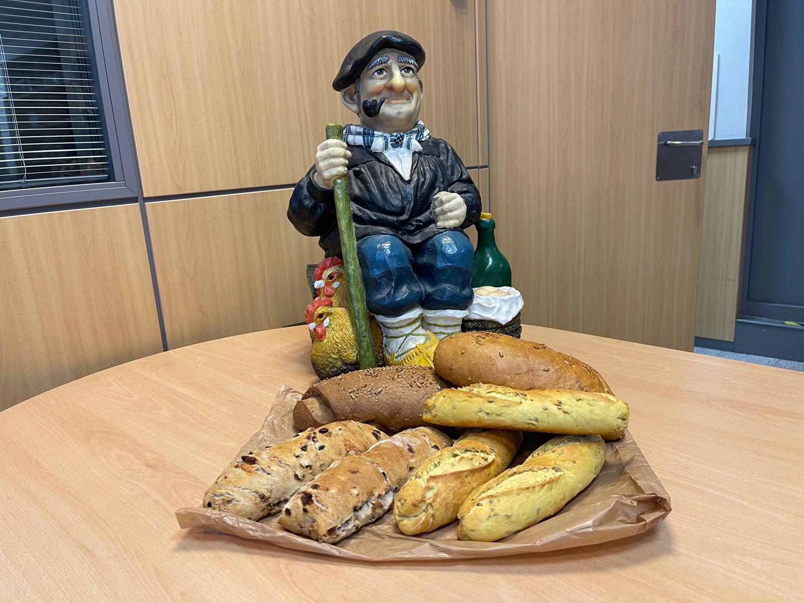 Muestra de los panes que se elaboran en Tahona Uribe