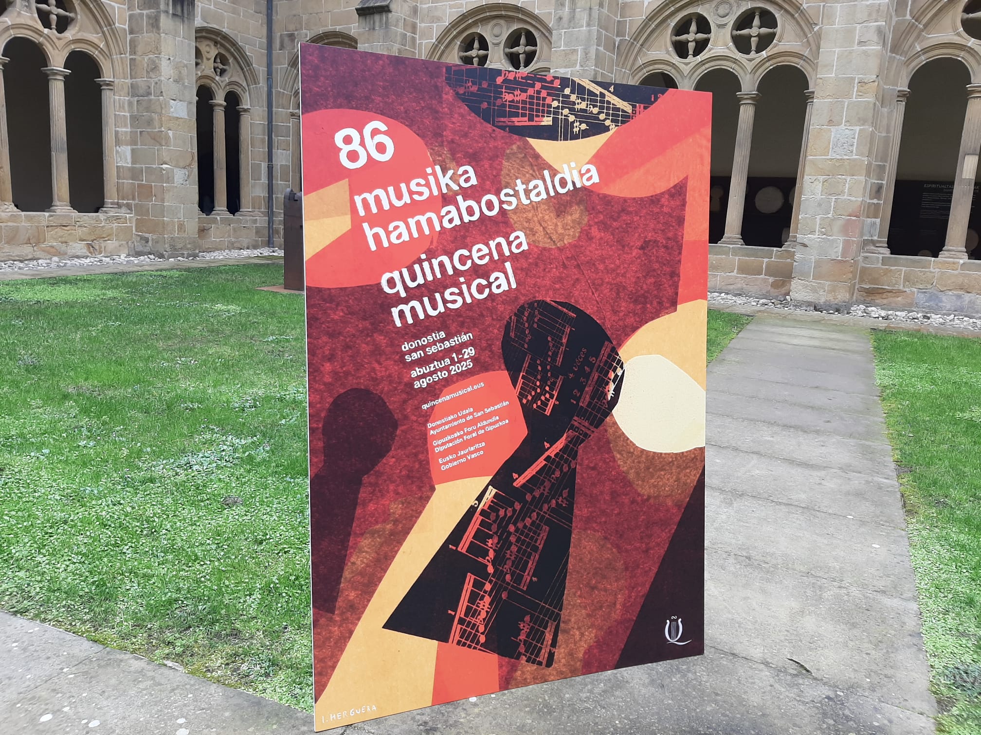 Cartel de la 86 Quincena Musical, obra de Isabel Herguera