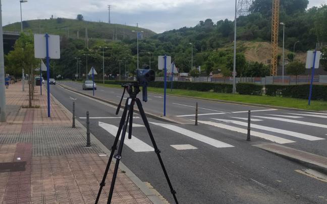 Imagen del radar móvil de la Policía Local de Barakaldo Imagen del radar móvil de la Policía Local de Barakaldo