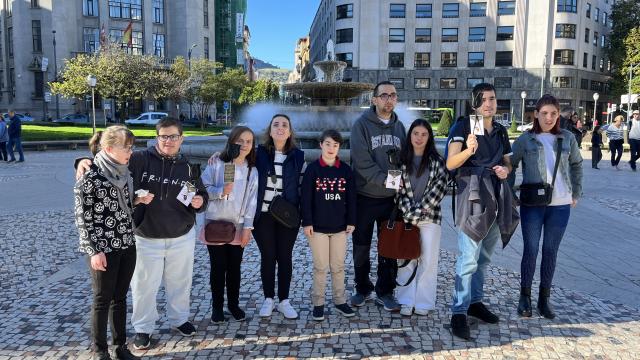 Grupo de jóvenes de la Fundación Síndrome de Down.