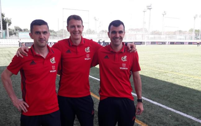 Andoni Huerga a la izquierda en imagen junto a Medié Jiménez y Aitor Villate Andoni Huerga a la izquierda en imagen junto a Medié Jiménez y Aitor Villate