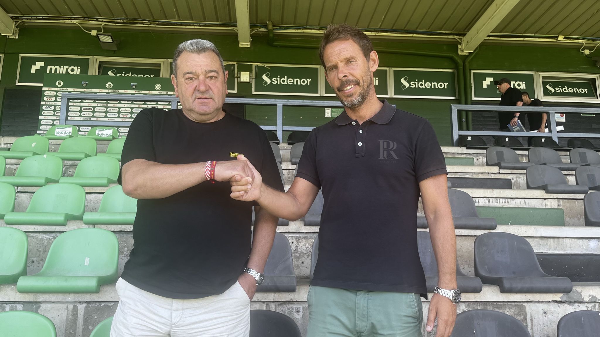 Carlos Pouso sellan su alianza para que el Sestao River retorne a Primera RFEF