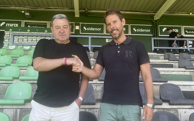 Carlos Pouso sellan su alianza para que el Sestao River retorne a Primera RFEF Carlos Pouso sellan su alianza para que el Sestao River retorne a Primera RFEF