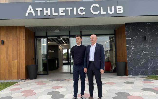 Mikel González e Iñigo San Millán en Lezama 