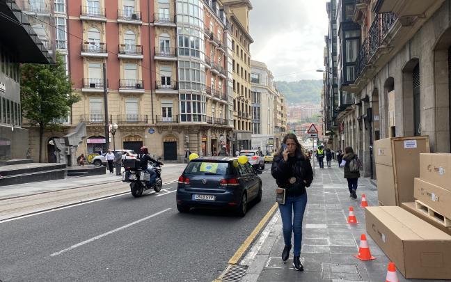 La Ertzaintza colapsa Bilbao. Foto: Leire Gayoso