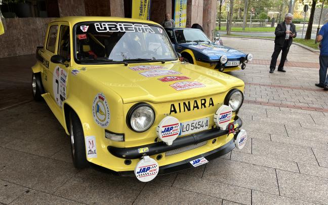 Presentación del Rallyestone Frente al hotel Meliá de Bilbao.