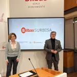 Marta Ibarbia, directora de SURBISA y Jon Bilbao, Concejal de Regeneración Urbana del Ayuntamiento de Bilbao.