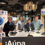 Juan Carlos Rivero, Rafa Alkorta, José Manuel Monje y Juan Elejalde durante el programa 