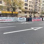 Manifestación en Bilbao de los trabajadores de Mecaner, Microdeco y Glavista