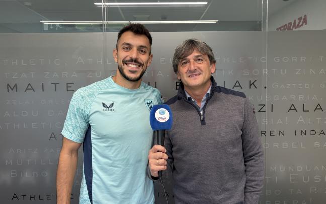 Aitor Paredes y José Manuel Monje durante la entrevista