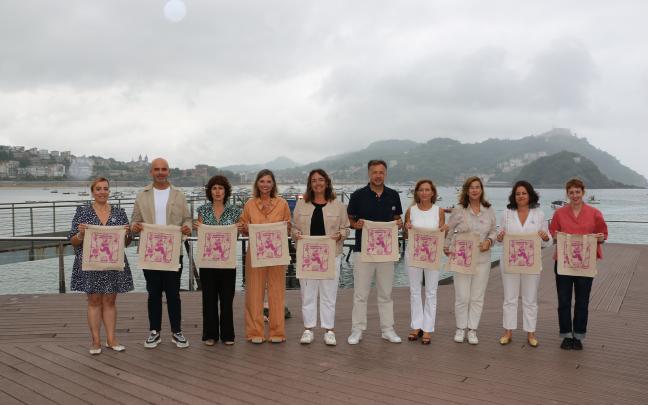 presentación de la campaña contra las agresiones sexistas en Semana Grande