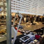 Destrozos en la tienda Pull & Bear durante la huelga del 17M | ONDA VASCA