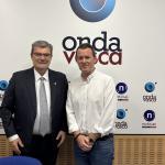 El alcalde de Bilbao, Juan Mari Aburto, en los estudios de Onda Vasca
