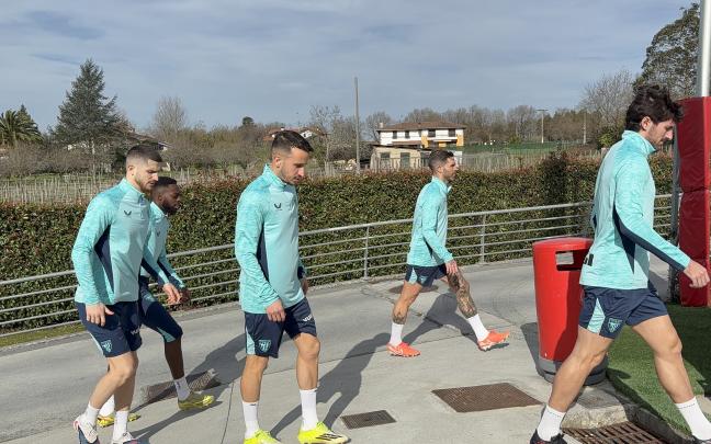 Álex Berenguer en el entrenamiento de hoy