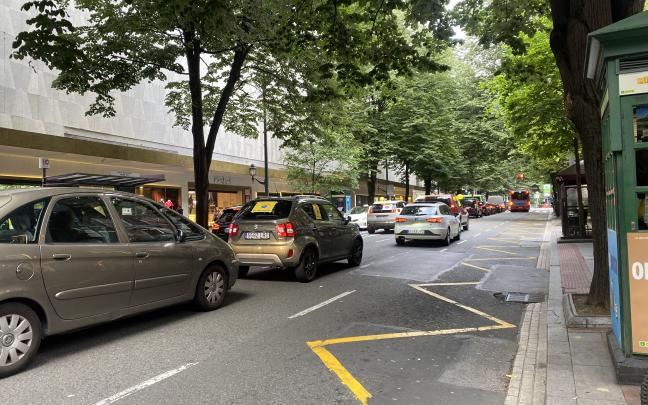 La Ertzaintza colapsa Bilbao. Foto: Leire Gayoso