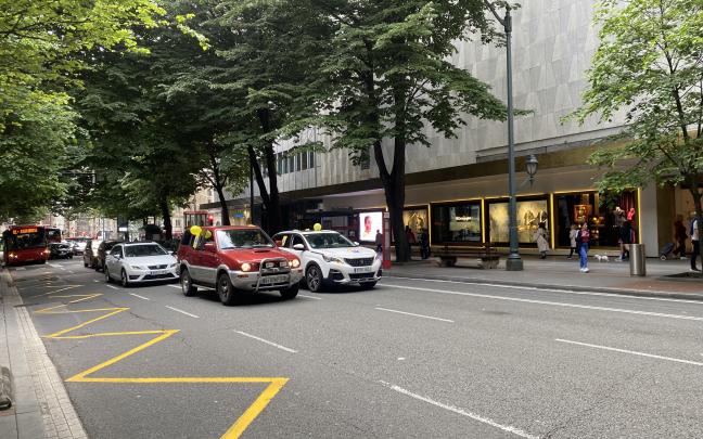 La Ertzaintza colapsa Bilbao. Foto: Leire Gayoso