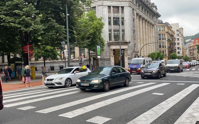 La Ertzaintza colapsa Bilbao. Foto: Leire Gayoso