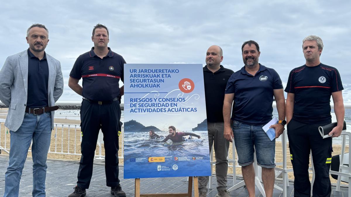 Presentación de la campaña por una actividad acuática segura