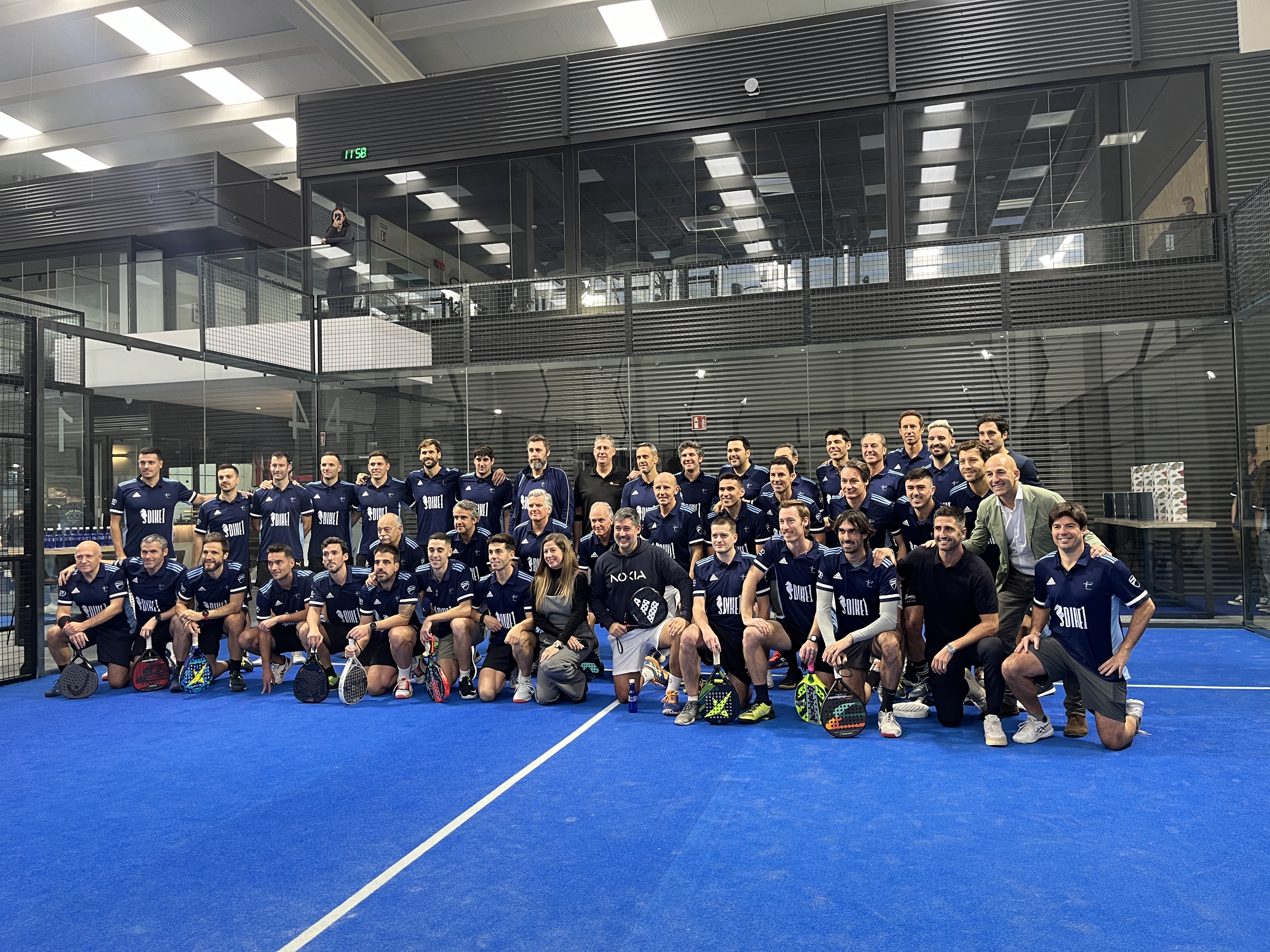 Exjugadores de Athletic y Real Sociedad se han medido esta mañana en el PadelDerbia