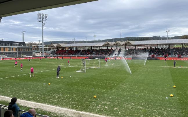 Imagen del entrenamiento de hoy en Lezama