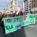 Imagen de una de las movilizaciones anteriores de la plantilla de Implika en Bilbao