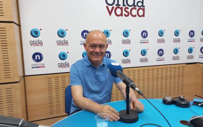 Juan Ignacio Pérez Iglesias, consejero de Ciencia, Universidades e Innovación del Gobierno vasco en los estudios de ONDA VASCA Juan Ignacio Pérez Iglesias, consejero de Ciencia, Universidades e Innovación del Gobierno vasco en los estudios de ONDA VASCA