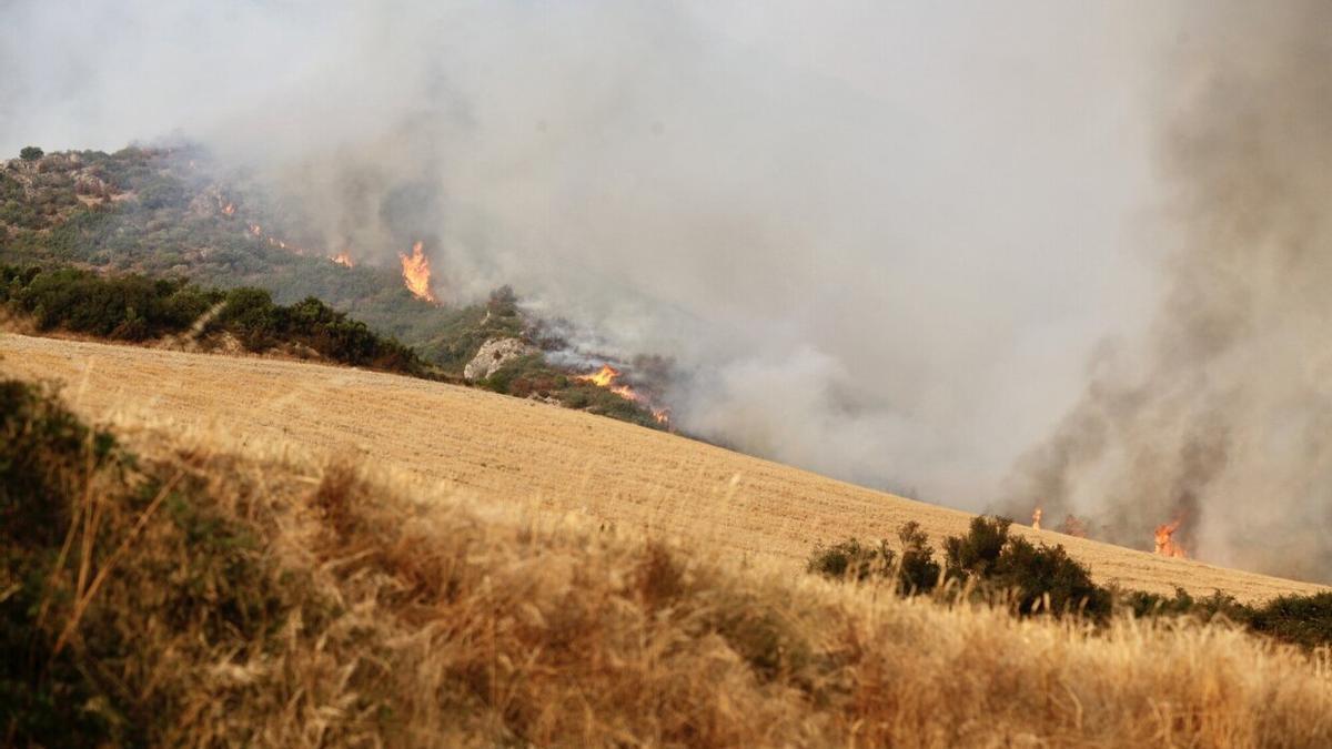 Imagen de archivo de un incendio forestal