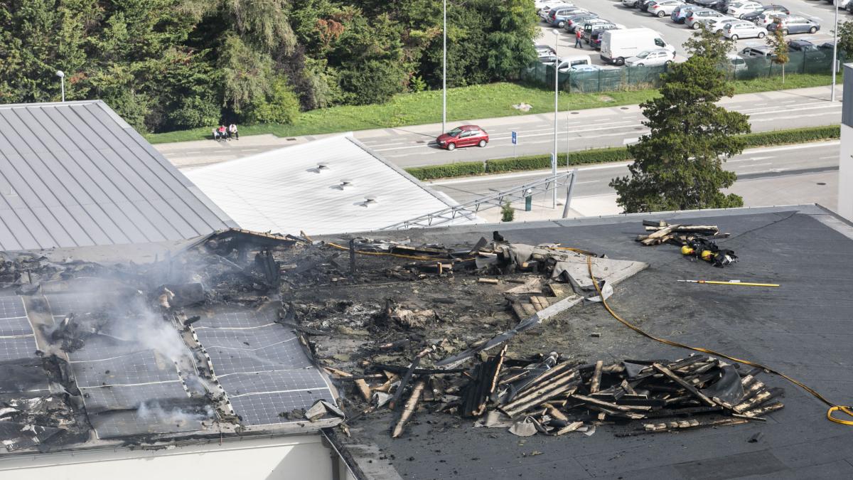 Imagen de la cubierta del edificio. Fotos: Ayuntamiento de Pamplona