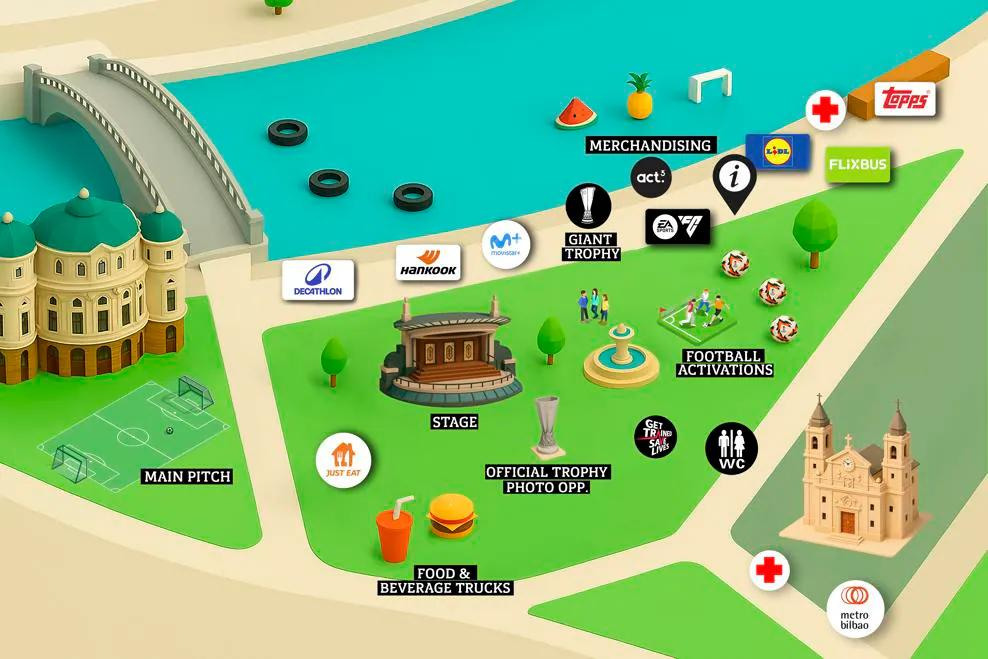 Fan zone del Arenal. AYUNTAMIENTO DE BILBAO