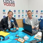 Iñigo Salaverri, responsable de Promoción de la Asociación de Donantes de Sangre de Bizkaia en los estudios de ONDA VASCA