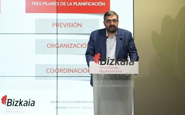 Carlos Alzaga, diputado de infraestructuras. Diputación Foral de Bizkaia