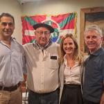 Asier Iriberri, presidente de la FEVA, a la izquierda de la imagen