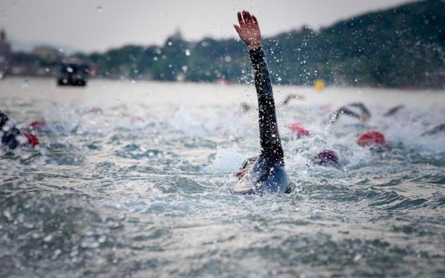 Un momento de la prueba del Ironman de Vitoria que se está celebrado este domingo Ayuntamiento de Vitoria